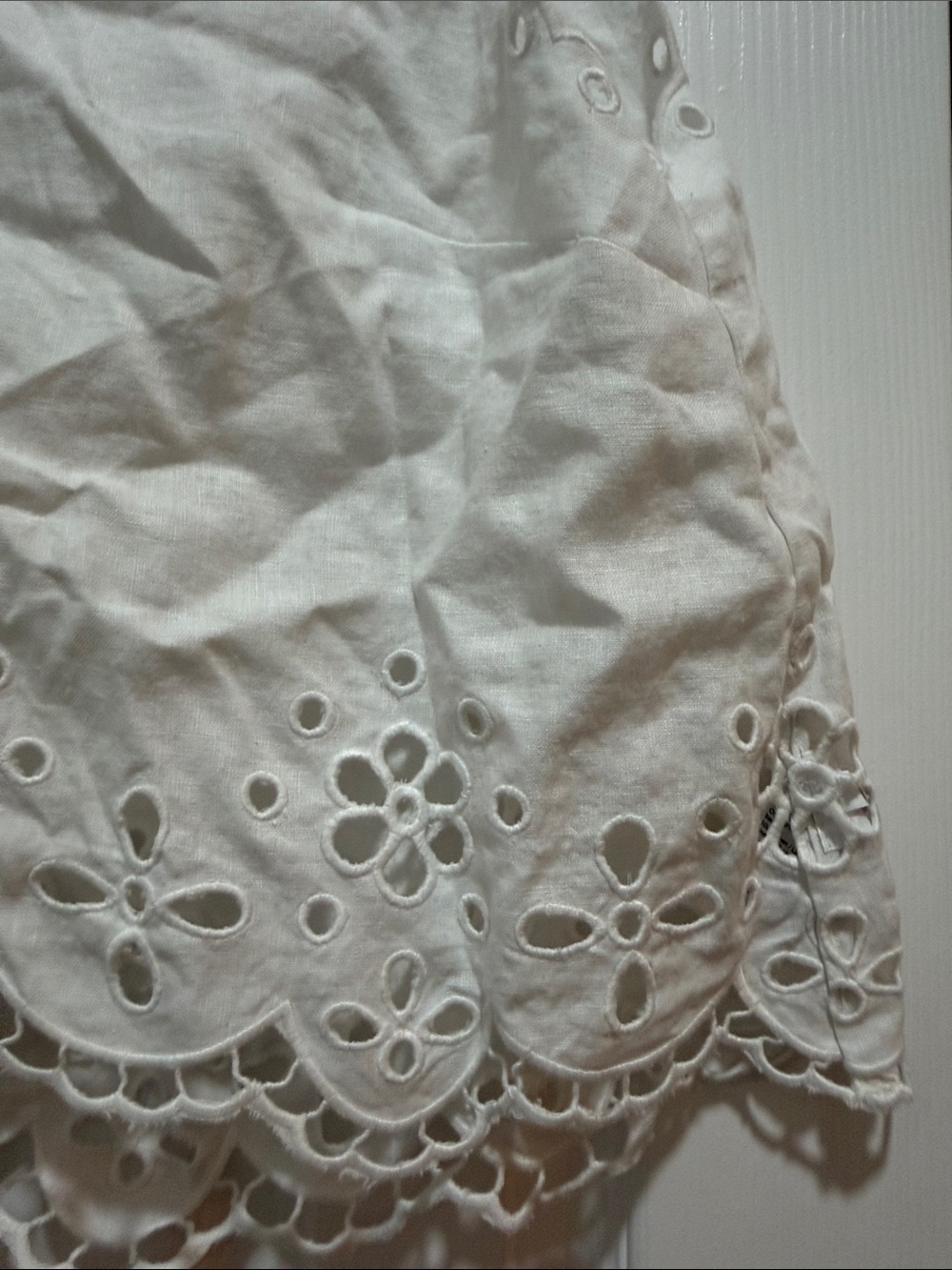 Madewell Embroidered Linen Eyelet High-Low Tank Medium - Picture 8 of 12